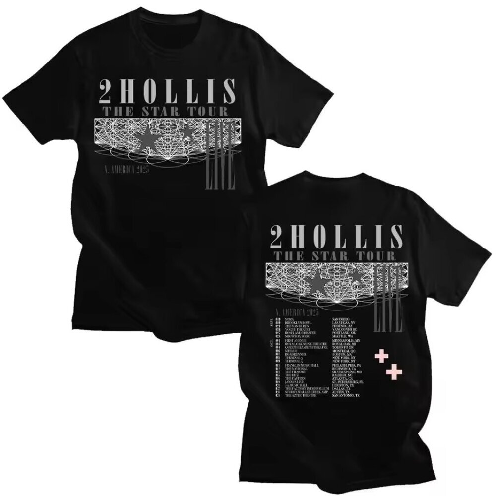 2Hollis Music Show Shirt, The Star Tour 2025 Schedule T-Shirt, Concert Shirt 24
